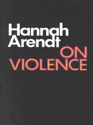 cover image of On Violence